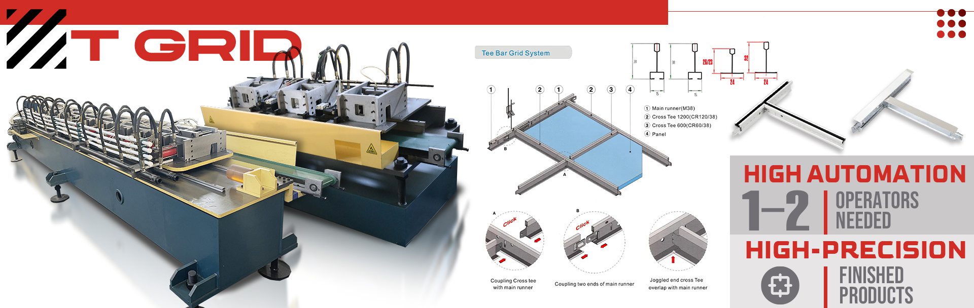 Ceiling T Grid Machine